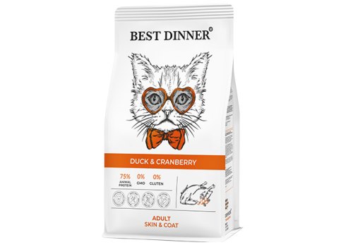 Best Dinner Adult Cat Duck & Cranberry / Сухой корм Бест Диннер для взрослых кошек Утка клюква
