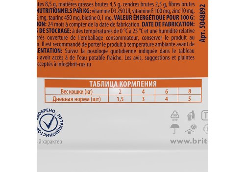 Brit Premium Sterilised Gravy Salmon / Паучи Брит Премиум для Стерилизованных кошек Лосось в соусе (цена за упаковку)