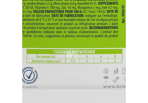 Brit Premium Jelly Lamb / Паучи Брит Премиум для кошек Ягненок в желе (цена за упаковку)