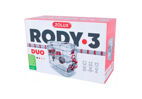 Zolux Rody 3 Duo / Клетка Золюкс для грызунов 41х27х40,5 см