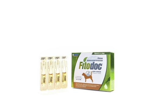 Fitodoc / Капли Фитодок для собак Средних пород Дерматологические