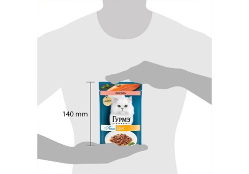 Гурмэ Перл / Влажный корм Паучи Пурина Гурмэ Перл Нежное филе для взрослых кошек с лососем (цена за упаковку)