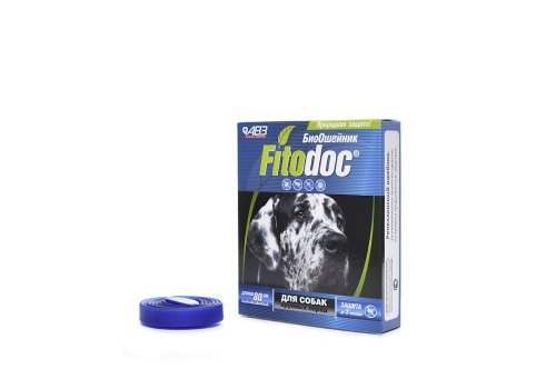 Fitodoc / БиоОшейник Фитодок для собак Крупных пород Репеллентный от блох до 3 месяцев и клещей до 5 недель на основе эфирных масел