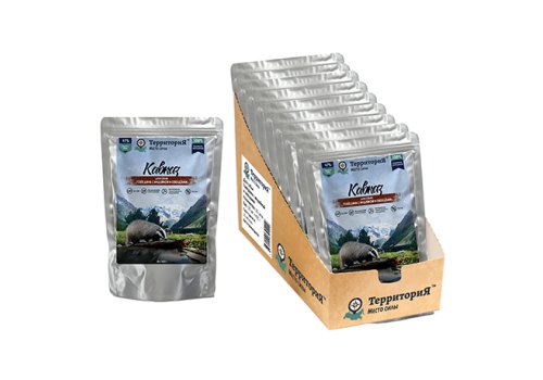 Территория Кавказ / Влажный корм для собак Говядина с индейкой и овощами (цена за упаковку)