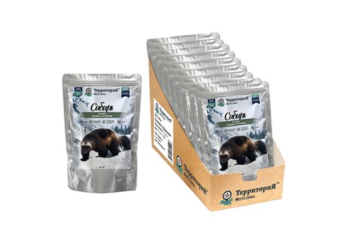 Территория Сибирь / Влажный корм для собак Оленина с брусникой (цена за упаковку)