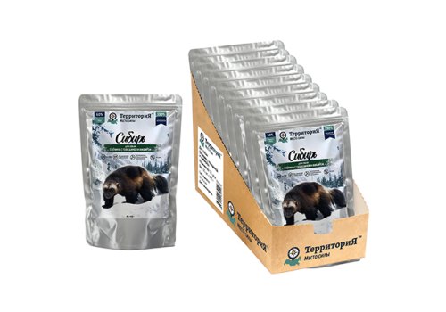 Территория Сибирь / Влажный корм для собак Оленина с говядиной и имбирем (цена за упаковку)