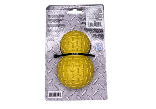 Tonka / Игрушка-дозатор Тонка для собак для лакомств рифленый 8мм желтый