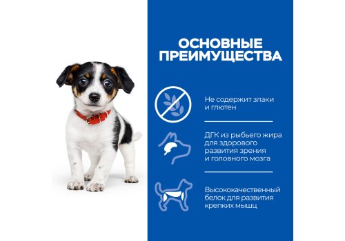 Hills Science Plan Puppy Small & Medium No Grain / Сухой Беззерновой корм Хиллс для Щенков Мелких и Средних пород Курица