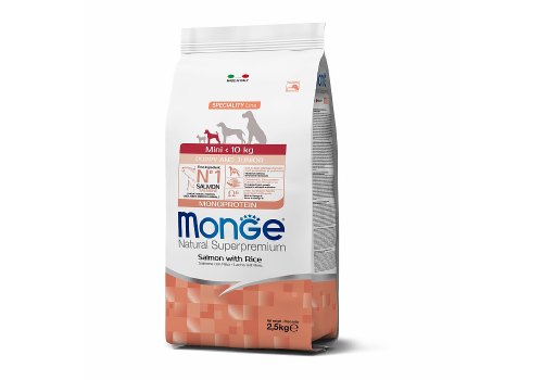 Monge Puppy and Junior Speciality Line Monoprotein Mini Salmon rice / Сухой корм Монж для Щенков Мелких пород Лосось с рисом
