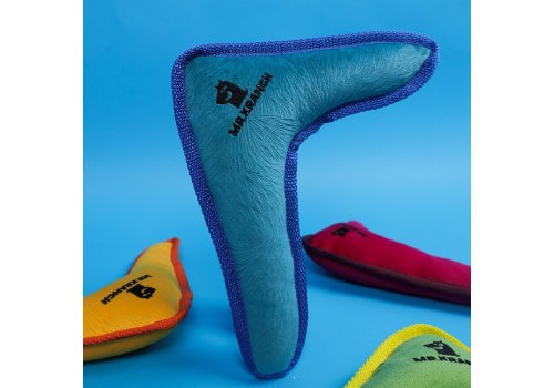 Mr.Kranch / Игрушка Мистер Кранч для собак Бумеранг с пищалкой Синий