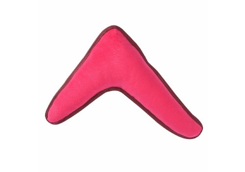 Mr.Kranch / Игрушка Мистер Кранч для собак Бумеранг с пищалкой Розовый