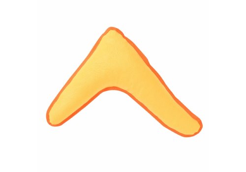 Mr.Kranch / Игрушка Мистер Кранч для собак Бумеранг с пищалкой Желтый