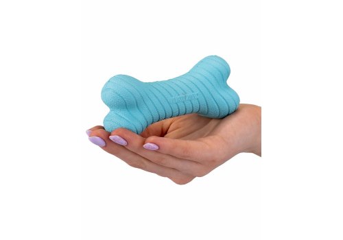 Playology Dual Layer Bone / Игрушка Плэйолоджи для собак двухслойная жевательная косточка с ароматом арахиса Голубой