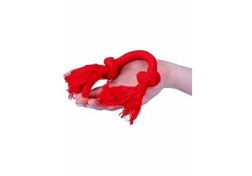 Playology Dri-tech Rope / Игрушка Плэйолоджи для собак жевательный канат с ароматом говядины Красный