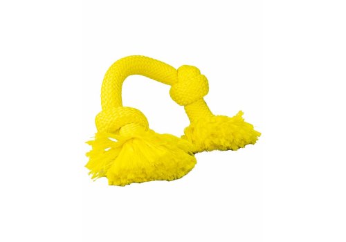 Playology Dri-tech Rope / Игрушка Плэйолоджи для собак жевательный канат с ароматом курицы Желтый