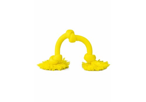 Playology Dri-tech Rope / Игрушка Плэйолоджи для собак жевательный канат с ароматом курицы Желтый