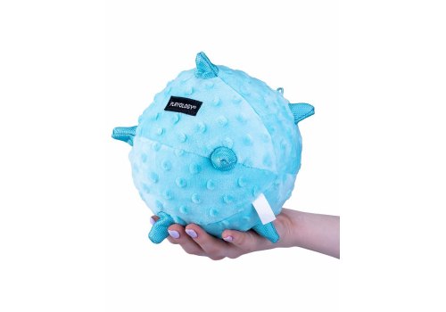 Playology Puppy Sensory Ball / Игрушка Плэйолоджи для Щенков сенсорный плюшевый мяч с ароматом арахиса Голубой