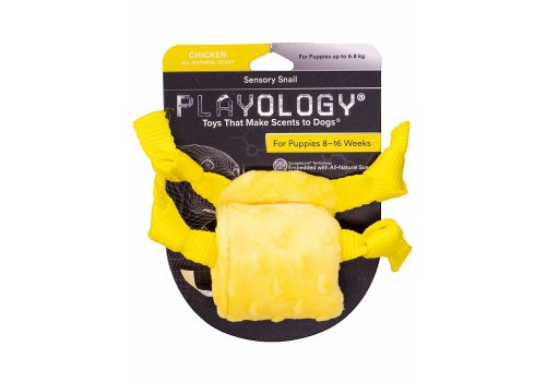 Playology Puppy Sensory Snail / Игрушка Плэйолоджи для Щенков сенсорная плюшевая улитка с ароматом курицы