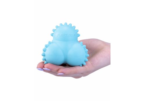 Playology Puppy Squeaky Bounce Ball / Игрушка Плэйолоджи для Щенков дентальный хрустящий жевательный тройной мяч с ароматом арахиса