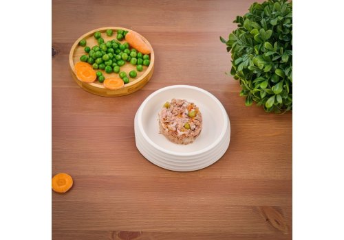 Monge Kitten Supreme Tuna with green peas and baby carrots / Влажный корм Паучи Монж для Котят из Тунца с зеленым горошком и мини-морковью (цена за упаковку)