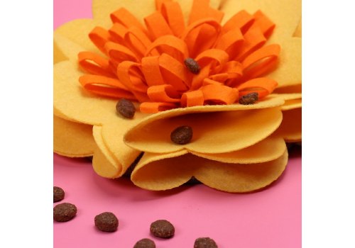 Mr.Kranch / Нюхательная игрушка Мистер Кранч для собак Цветок Желтый