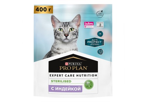 PRO PLAN ACTI PROTECT / Сухой корм ПРО ПЛАН для взрослых стерилизованных кошек с индейкой