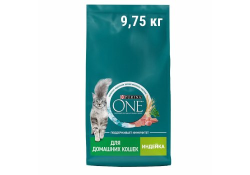 PURINA ONE HOUSECAT / Сухой корм Пурина УАН для взрослых кошек при домашнем образе жизни с индейкой