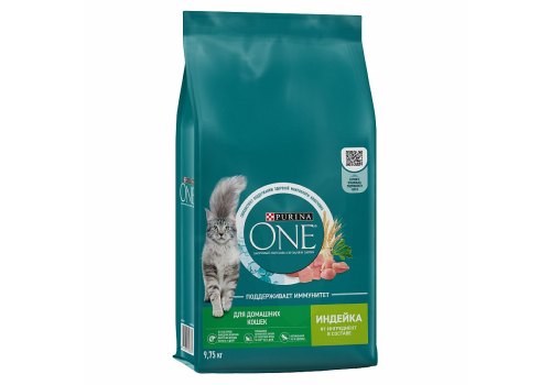 PURINA ONE HOUSECAT / Сухой корм Пурина УАН для взрослых кошек при домашнем образе жизни с индейкой