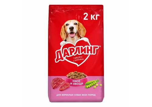 Дарлинг / Сухой корм для взрослых собак Мясо и Овощи