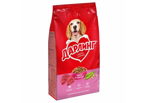 Дарлинг / Сухой корм для взрослых собак Мясо и Овощи