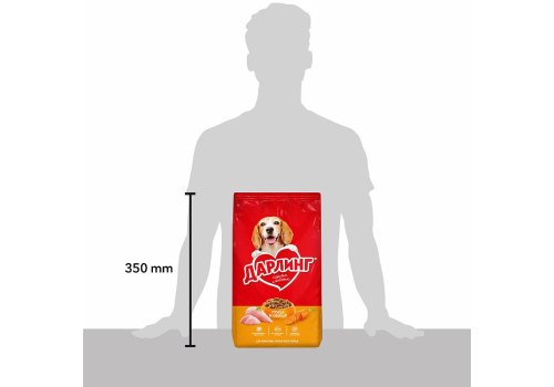 Дарлинг / Сухой корм для взрослых собак Птица и Овощи