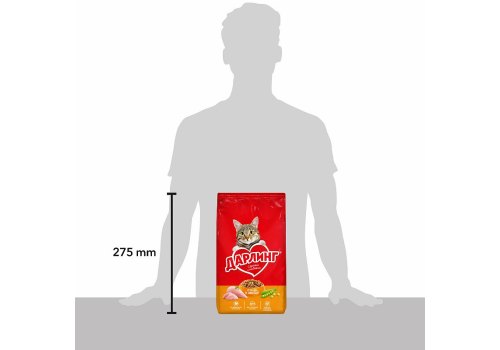 Дарлинг / Сухой корм для взрослых кошек Птица и Овощи