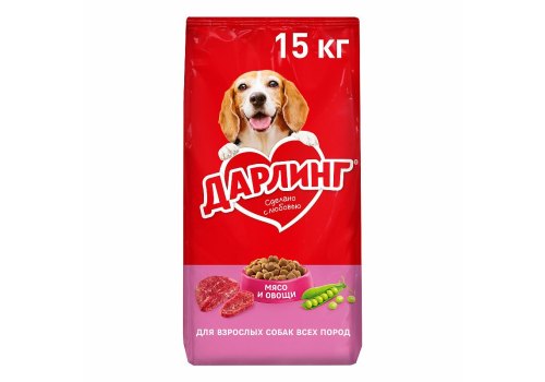 Дарлинг / Сухой корм для взрослых собак Мясо и Овощи