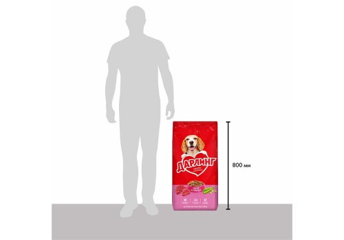 Дарлинг / Сухой корм для взрослых собак Мясо и Овощи