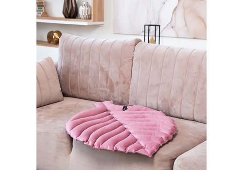 Mr.Kranch / Лежанка Мистер Кранч для животных Листочек двусторонняя Розовая