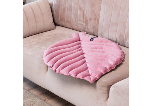 Mr.Kranch / Лежанка Мистер Кранч для животных Листочек двусторонняя Розовая