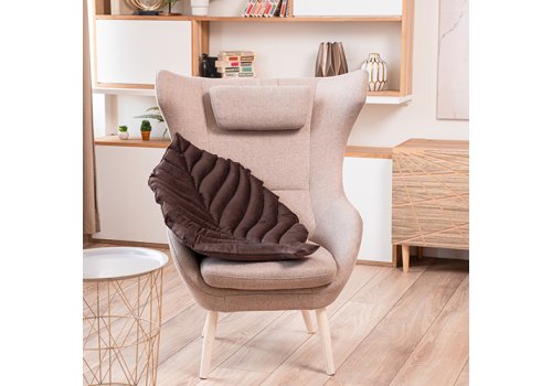 Mr.Kranch / Лежанка Мистер Кранч для животных Листочек двусторонняя Коричневая