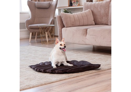 Mr.Kranch / Лежанка Мистер Кранч для животных Листочек двусторонняя Коричневая