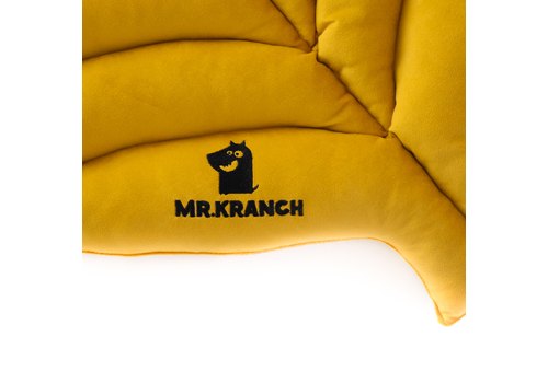 Mr.Kranch / Лежанка Мистер Кранч для животных Листочек двусторонняя Охра