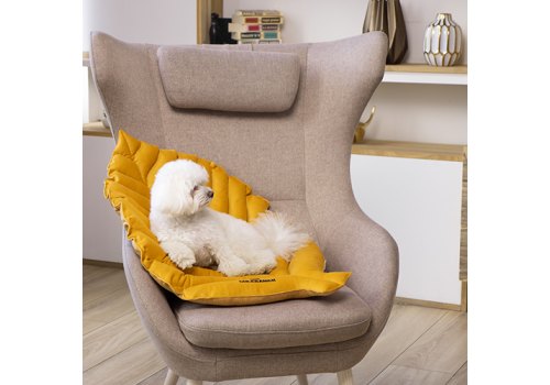 Mr.Kranch / Лежанка Мистер Кранч для животных Листочек двусторонняя Охра