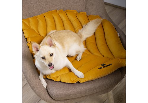 Mr.Kranch / Лежанка Мистер Кранч для животных Листочек двусторонняя Охра