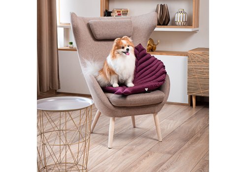 Mr.Kranch / Лежанка Мистер Кранч для животных Листочек двусторонняя Фиолетовая