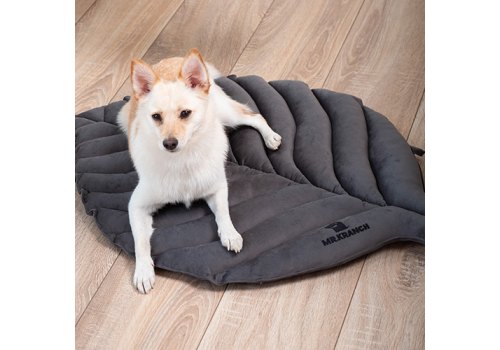 Mr.Kranch / Лежанка Мистер Кранч для животных Листочек двусторонняя Серая
