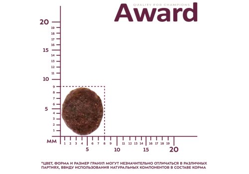 Award Puppy Small / Сухой корм Авард для Щенков от 1 месяца, беременных и кормящих собак Мелких и миниатюрных пород Ягненок индейка брокколи брусника