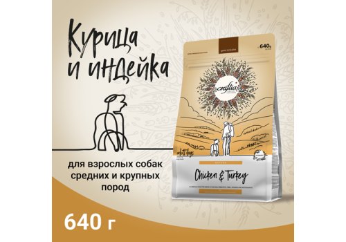 Craftia Natura Dog Adult Medium & Large Breed Chicken & Turkey / Сухой корм Крафтия для взрослых собак Средних и Крупных пород Курица индейка