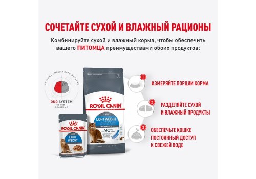 Royal Canin Light Weight Care Gravy / Влажный корм (Консервы-Паучи) Роял Канин Лайт Вейт Кэа для кошек Профилактика лишнего веса в Соусе (цена за упаковку)