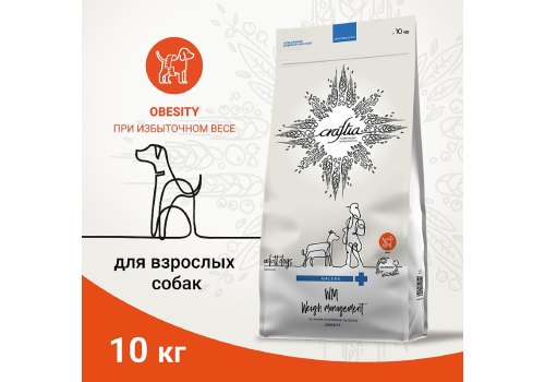 Craftia Galena Dog Weight Management Obesity / Ветеринарный сухой корм Крафтия для собак при Избыточном весе
