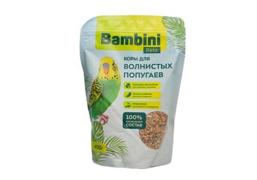 Bambini Pets / Корм Бамбини Петс для волнистых попугайчиков