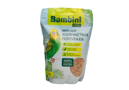 Bambini Pets / Корм Бамбини Петс для волнистых попугайчиков