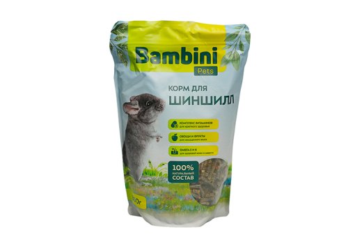 Bambini Pets / Корм Бамбини Петс для шиншилл